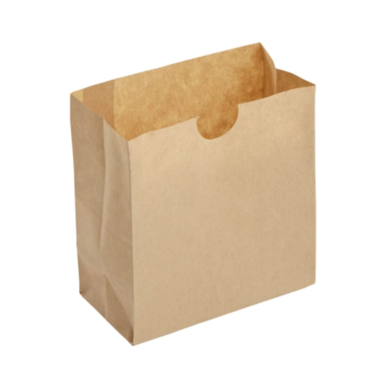 American Metalcraft SBN3 3-3/8" x 1-3/4" x 3-1/2" Natural Disposable Mini Snack Bag