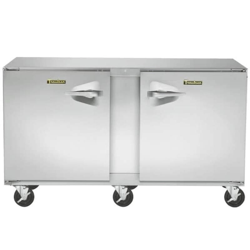 Traulsen ULT60-LR Dealer's Choice 60" 2 Solid Door Undercounter Freezer, Left/Right-Hinged