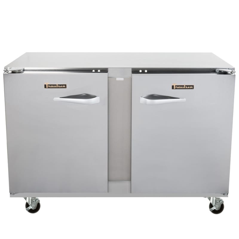Traulsen ULT48-LR Dealer's Choice 48" 2 Solid Door Undercounter Freezer, Left/Right-Hinged