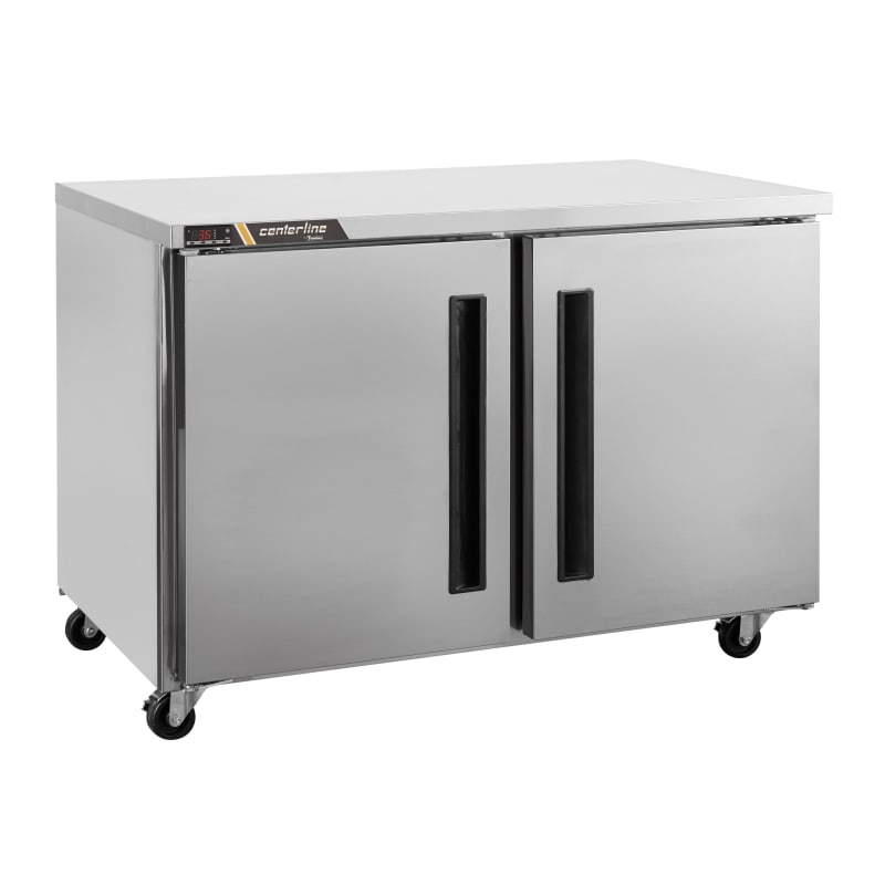 Traulsen CLUC-60F-SD-LL C-Series 60" 2 Solid Door Undercounter Freezer, Left/Left-Hinged