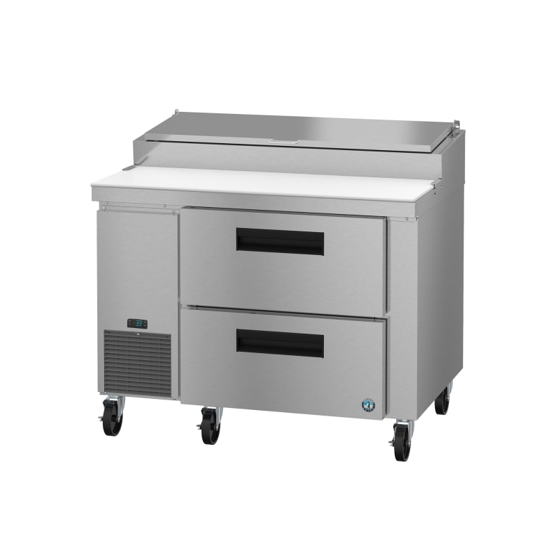 Hoshizaki PR46B-D2 Steelheart 46" 2-Drawer Refrigerated Pizza Prep Table