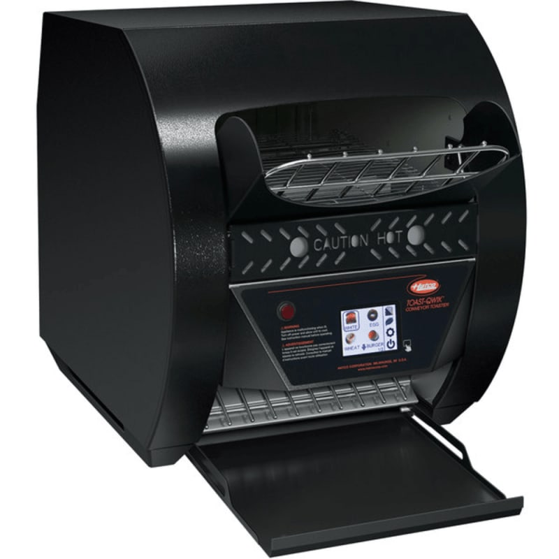 Hatco TQ3-900H Toast-Qwik® Black Conveyor Toaster with 3" Opening, 240V