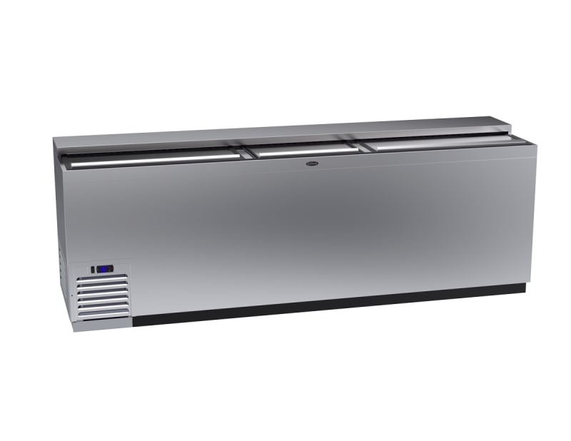 Krowne BC96-SS Bottle Cooler - Flat Top, Self-Contained Refrigeration - 96"W - Stainless steel