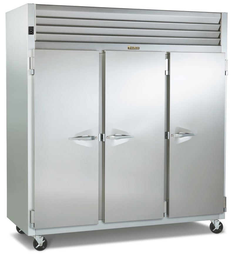 Traulsen G31001 Dealer's Choice 76" Six Solid Half Door Reach-In Freezer, Left/Left/Right-Hinged