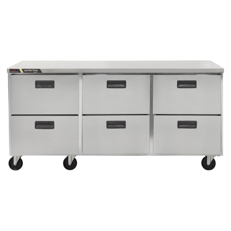 Traulsen CLUC-72R-DW C-Series 72" 6-Drawer Undercounter Refrigerator