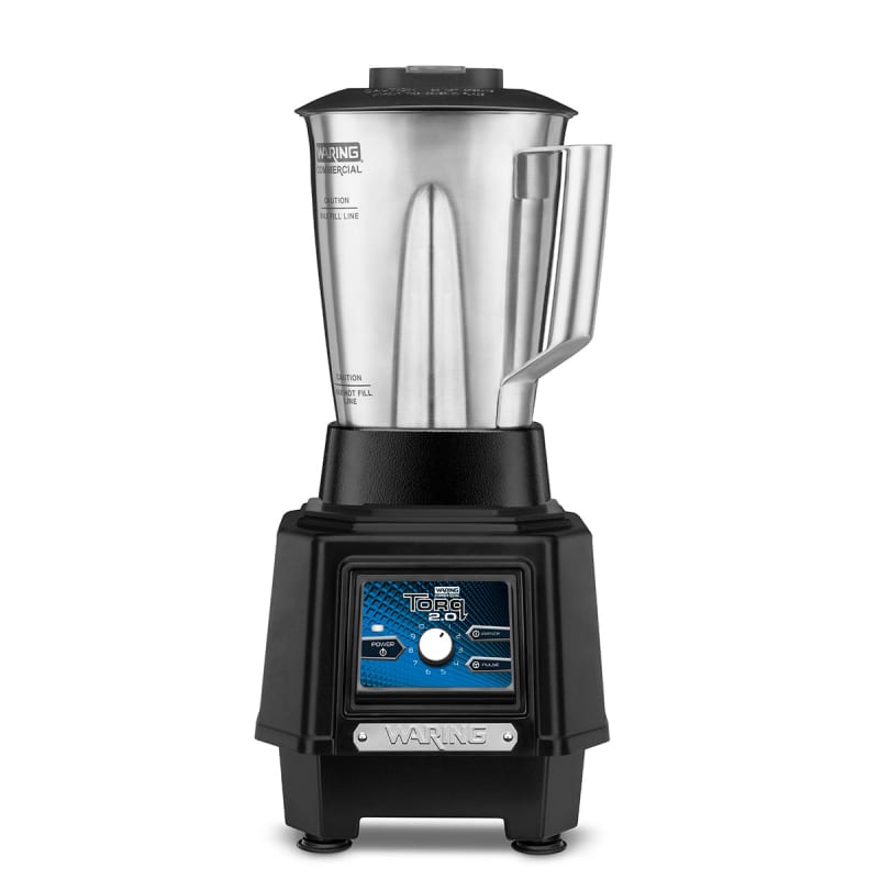 Waring® TBB175S4 Torq 2.0 Stainless Steel Touchpad/Dial Bar Blender, 2 HP, 48 Oz.