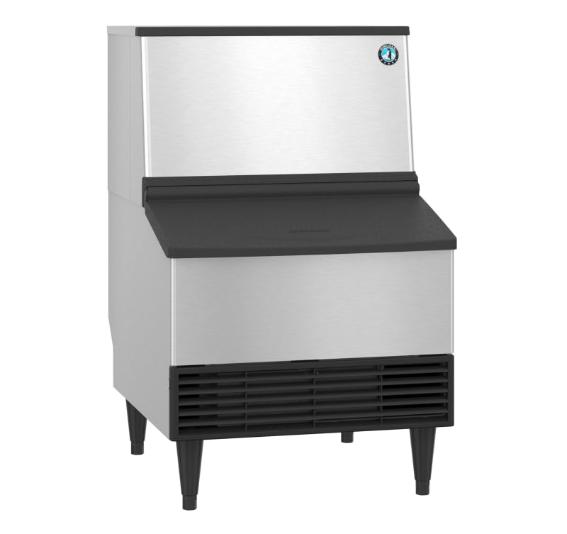 Hoshizaki KM-231BAK 24" Air-Cooled Crescent Cube Ice Machine with Bin, 223 lbs./Day