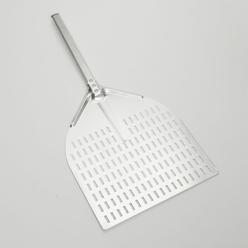 American Metalcraft LPITP1446 14-1/2" x 14-1/2" Aluminum Perforated Deluxe Pizza Peel with 49" Handle