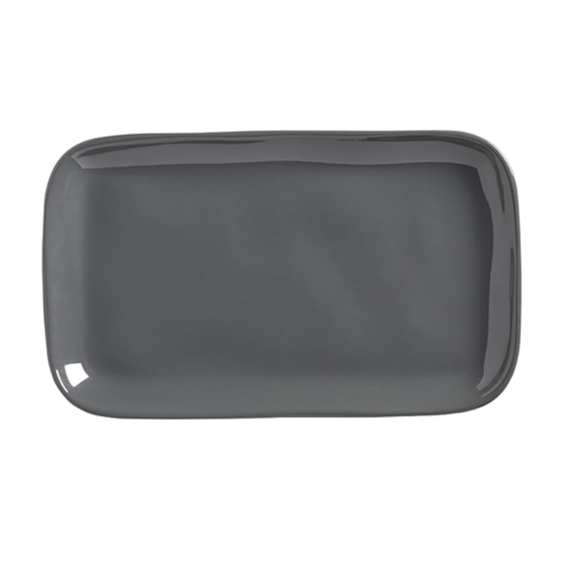 American Metalcraft CP12ST 12" x 7-1/8" Storm Melamine Crave Platter