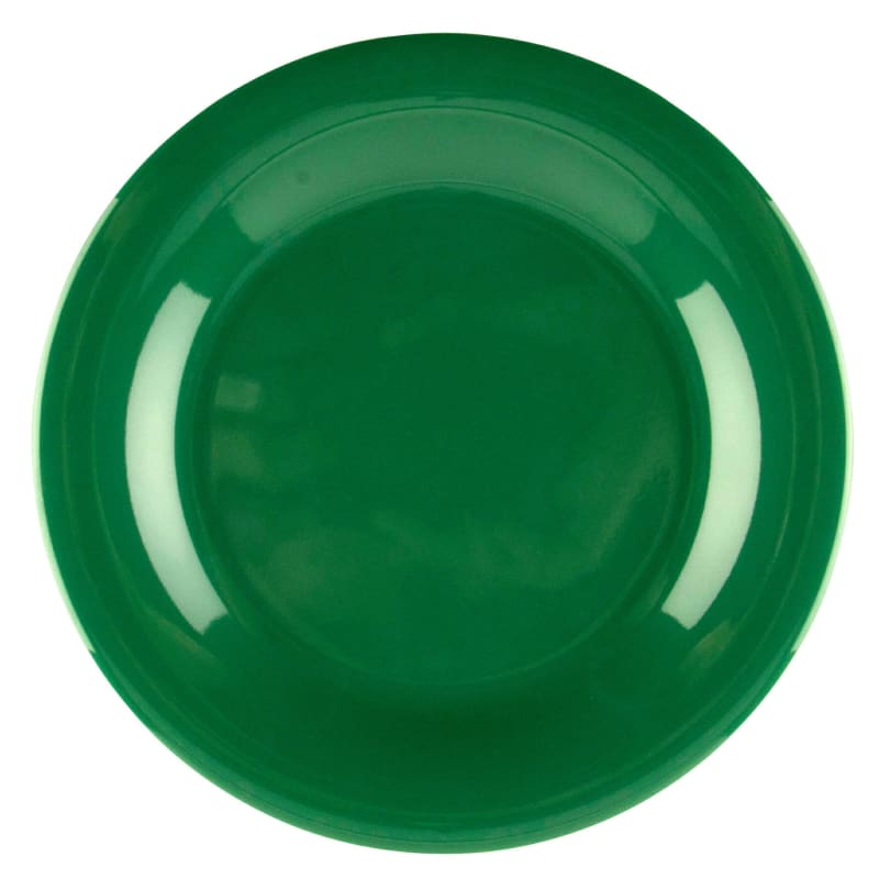 G.E.T. Enterprises WP-6-FG Diamond Mardi Gras 6-1/2" Round Rainforest Green Melamine Plate