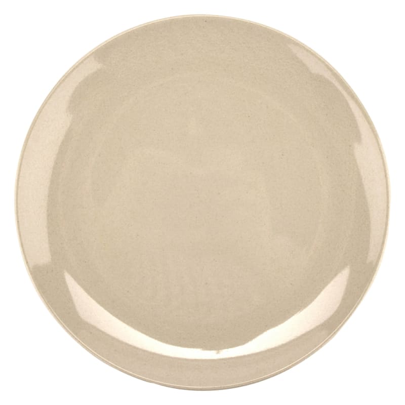 G.E.T. Enterprises BAM-12075 Bamboomel 7-3/16" Round Tan Bamboo Melamine Plate