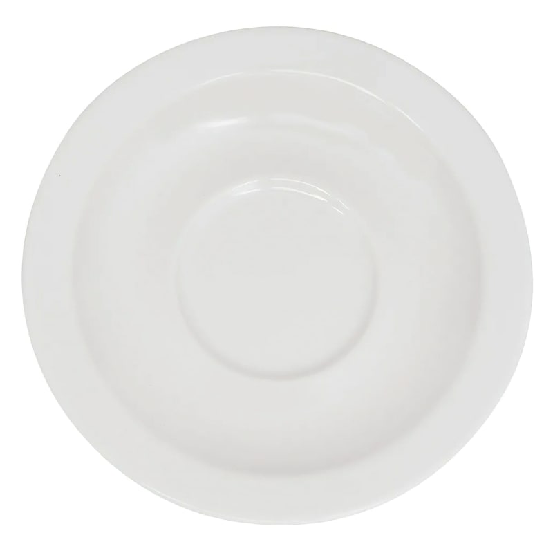 G.E.T. Enterprises SU-4-DW Diamond White 4-1/2" Round White Saucer