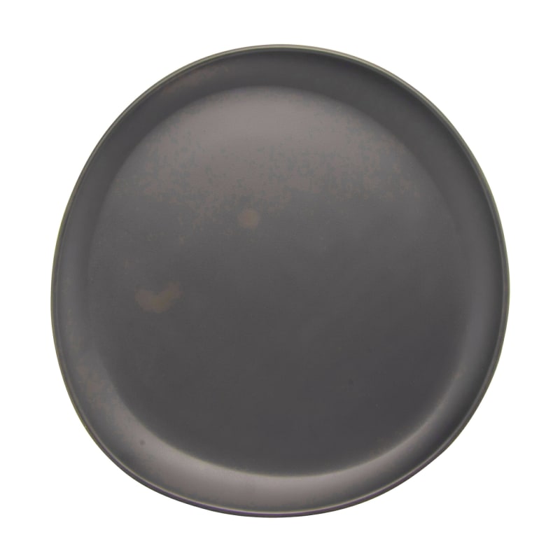 G.E.T. Enterprises CS-1050-DG Riverstone 10-5/8" Round Dark Gray Melamine Plate