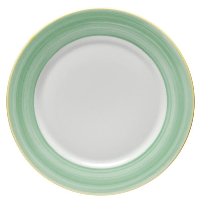 G.E.T. Enterprises PA1603902724 Corona Calypso 10-1/2" Round Green Porcelain Plate