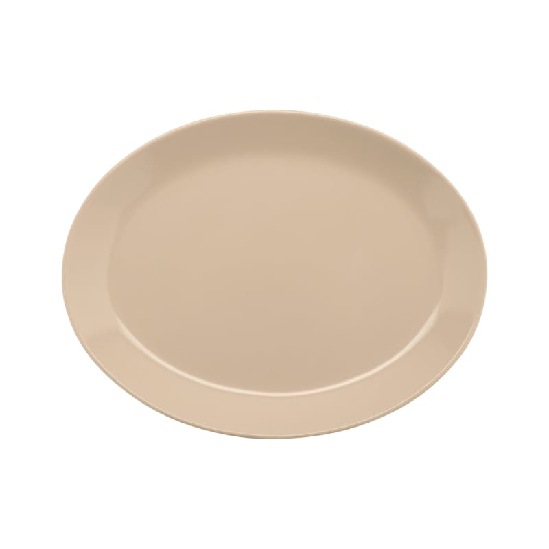 G.E.T. Enterprises OP-1080-MA Settlement 10" Oval Manila Melamine Platter