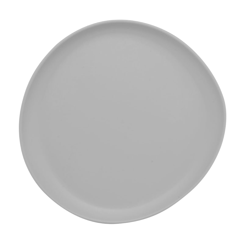 G.E.T. Enterprises CS-710-LG Riverstone 7" Round Light Gray Melamine Plate