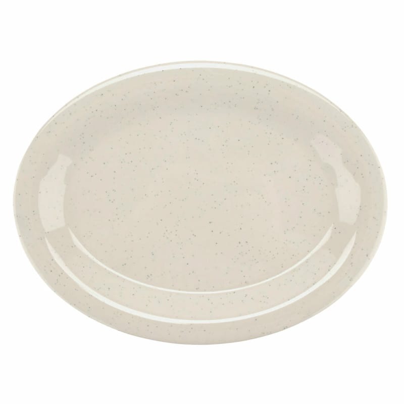G.E.T. Enterprises OP-120-IR Santa Fe 11-7/8" Oval Ironstone Melamine Platter