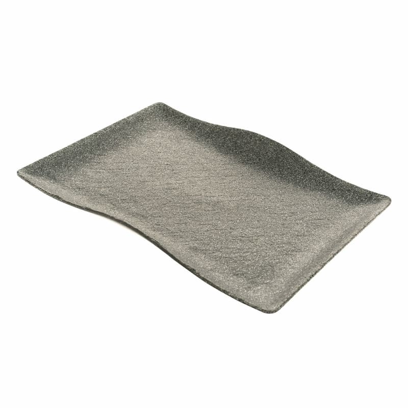 G.E.T. Enterprises RFS204 Cheforward Infuse 24.5" Rectangle Stone Grey Melamine Platter