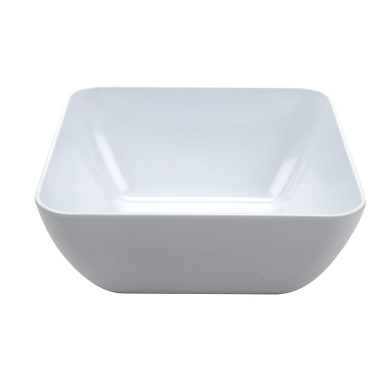 G.E.T. Enterprises CS-120-W Midtown 12 oz. Square White Melamine Bowl