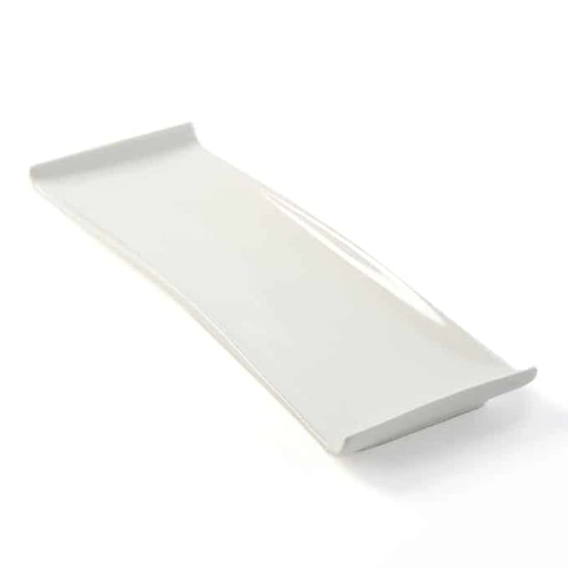 American Metalcraft WLD15 15-1/2" x 5" White Porcelain Platter