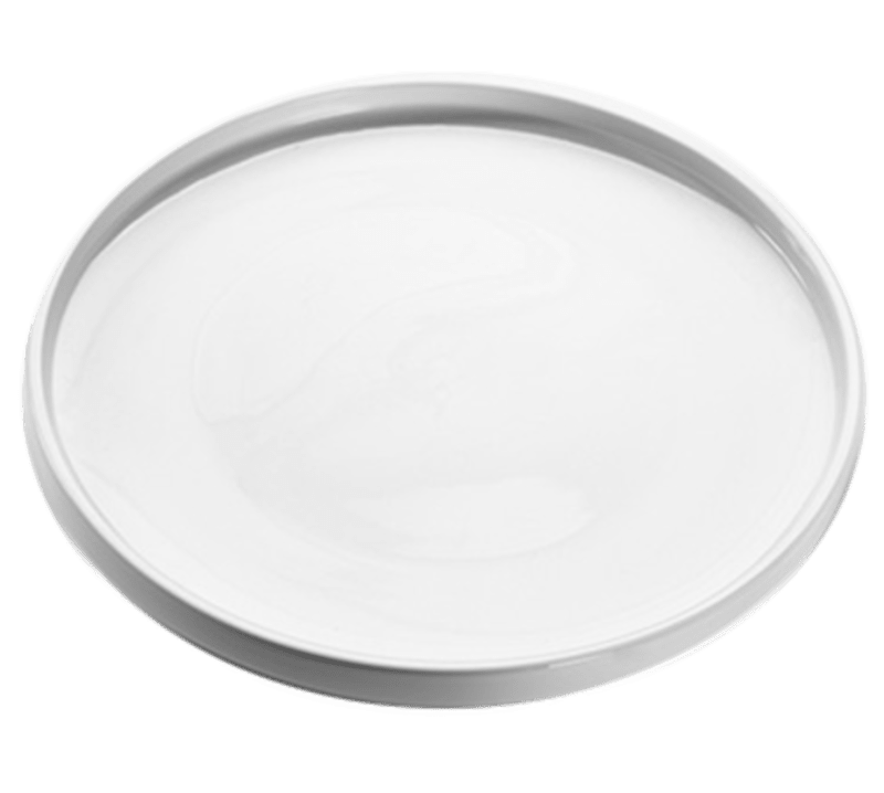 American Metalcraft PSPL12 12" Round White Porcelain Prestige™ Serving Platter