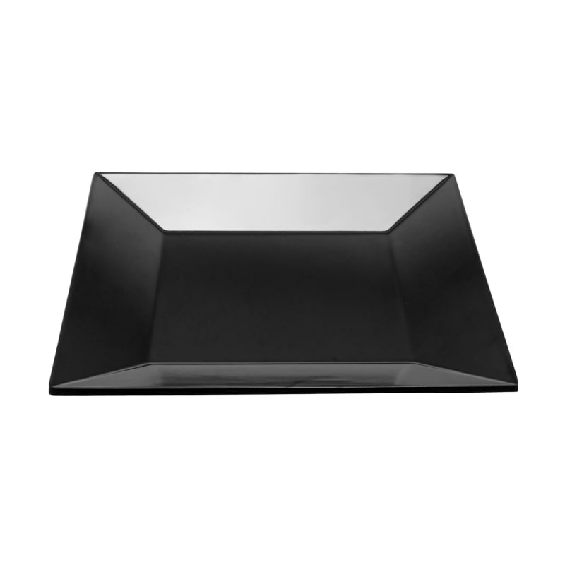 G.E.T. Enterprises ML-104-BK Siciliano 10" Square Black Melamine Plate