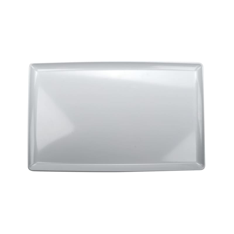 G.E.T. Enterprises CS-1812-W Midtown 18" x 11" Rectangular White Melamine Platter