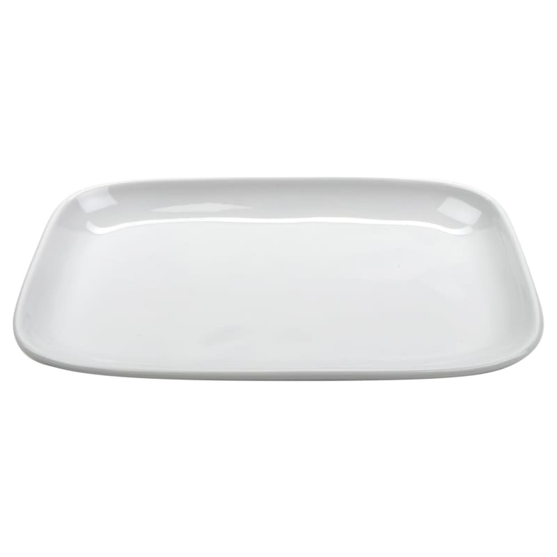 G.E.T. Enterprises CS-117-AM-W Arctic Mill 12" Rectangle White Melamine Platter