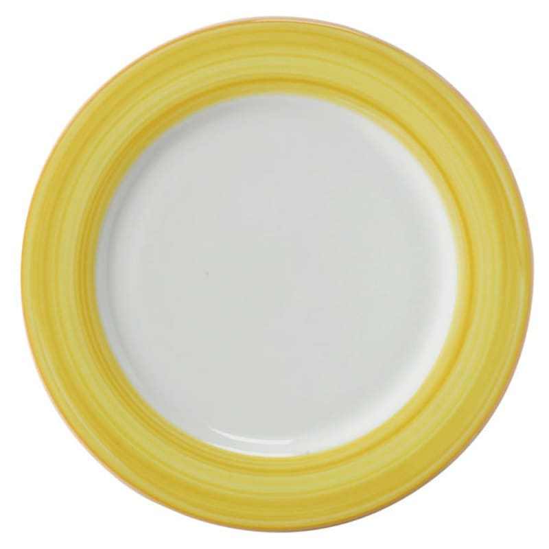 G.E.T. Enterprises PA1600902912 Corona Calypso 12-3/16" Round Yellow Porcelain Plate