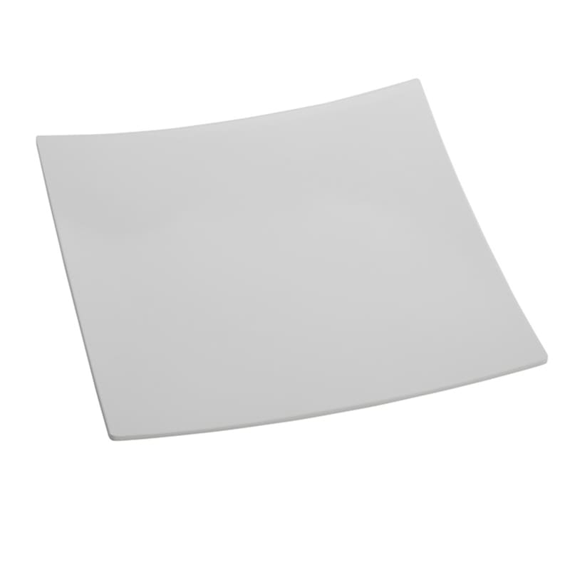 American Metalcraft MEL43 16" Square Curved White Melamine Endurance™ Platter