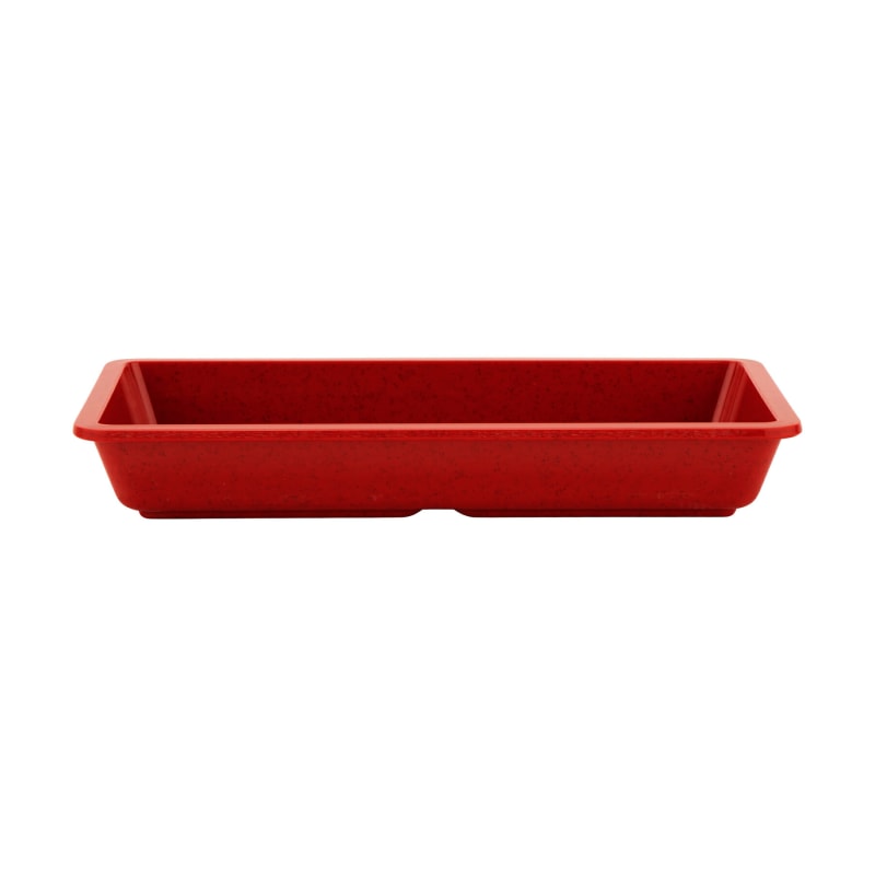 G.E.T. Enterprises ML-121-RSP Red Sensation 16 oz. Rectangular Red Melamine Dish