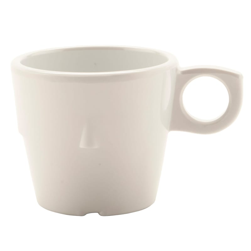 G.E.T. Enterprises DC-101-W Supermel 7-1/2 oz. White Melamine Cup