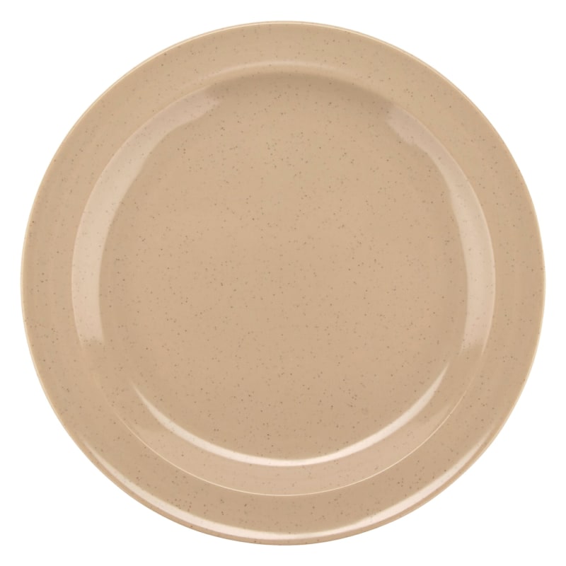 G.E.T. Enterprises DP-507-S Supermel 7-1/4" Round Sandstone Melamine Plate