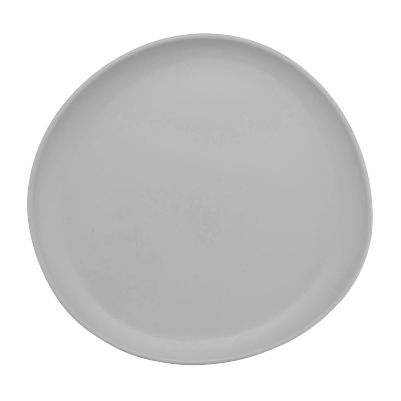 G.E.T. Enterprises CS-1050-LG Riverstone 10-5/8" Round Light Gray Melamine Plate
