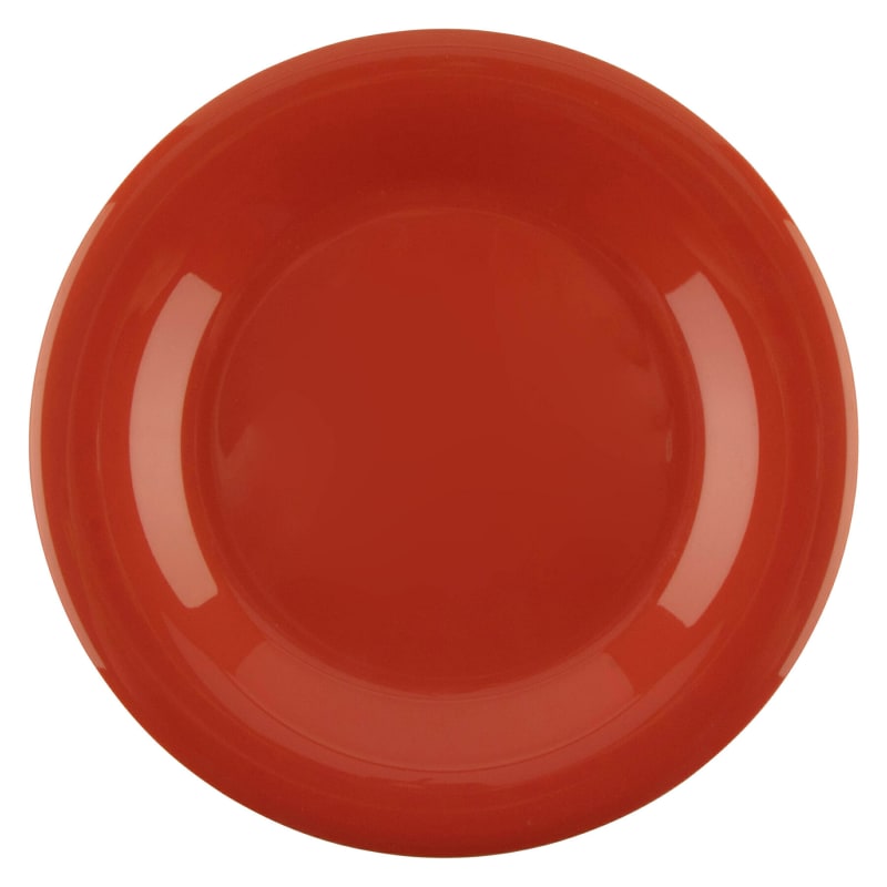 G.E.T. Enterprises WP-7-RO Diamond Mardi Gras 7-1/2" Round Rio Orange Melamine Plate