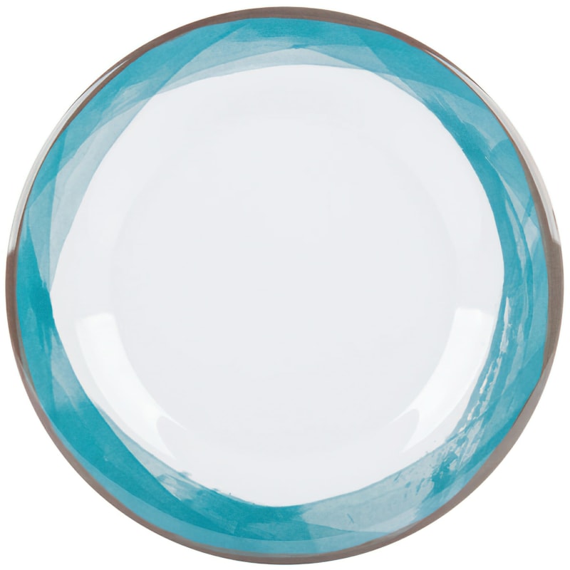 G.E.T. Enterprises WP-7-DW-KNB Kanello 7-1/2" Round Kanello Blue Melamine Plate