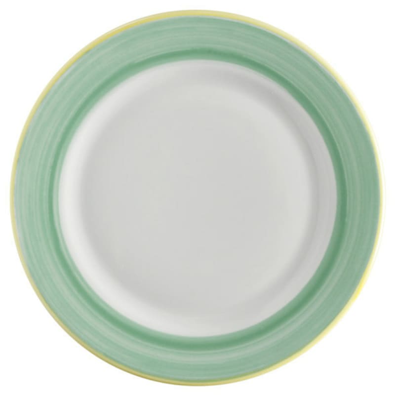 G.E.T. Enterprises PA1603902324 Corona Calypso 9-1/16" Round Green Porcelain Plate
