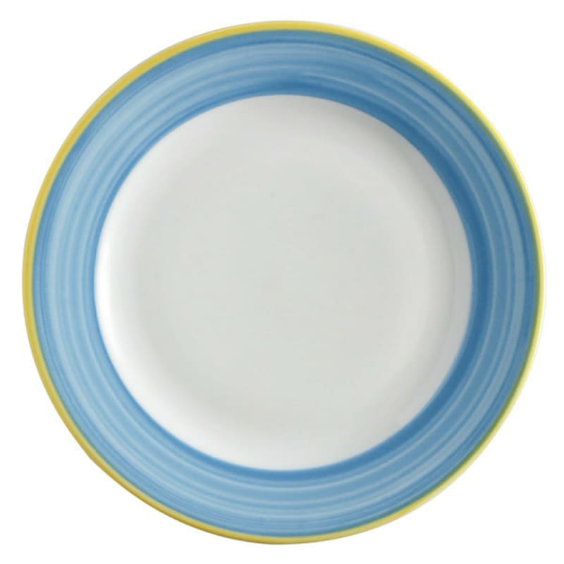 G.E.T. Enterprises PA1601902524 Corona Calypso 9-13/16" Round Blue Porcelain Plate