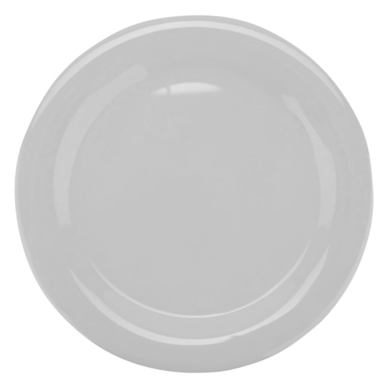 G.E.T. Enterprises NP-10-DW Diamond White 10-9/16" Round Diamond White Melamine Plate