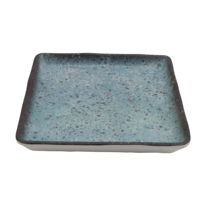 G.E.T. Enterprises 20030-REB Cheforward Savor 4" Square Robin Egg Blue Melamine Plate