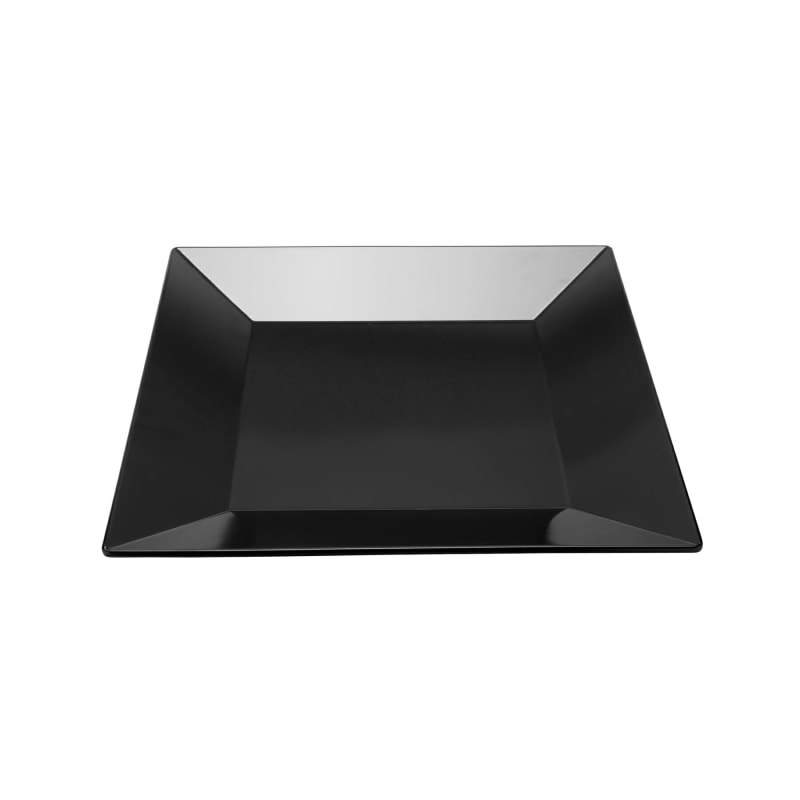 G.E.T. Enterprises ML-91-BK Siciliano 14-1/16" Square Black Melamine Plate