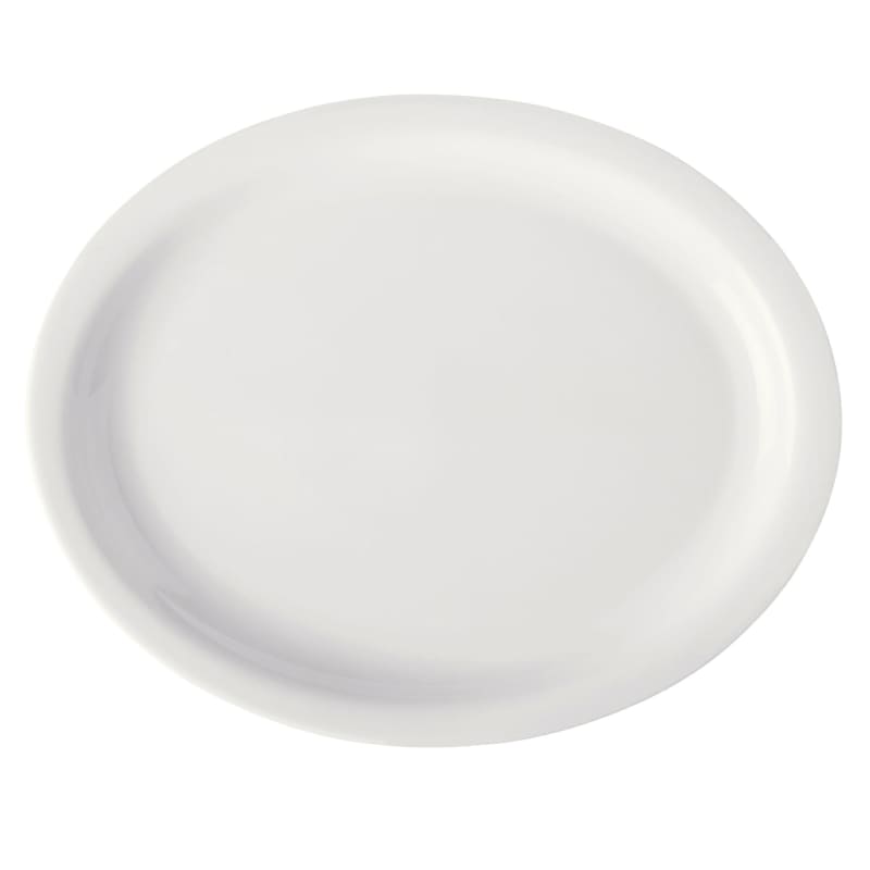 G.E.T. Enterprises PA1101807812 Corona Actualite 13-3/16" Oval Bright White Porcelain Platter