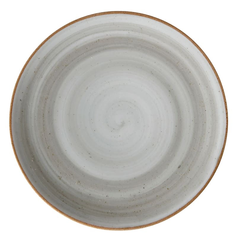 G.E.T. Enterprises PA1607711724 Corona Artisan Grey 7" Round Grey Porcelain Plate