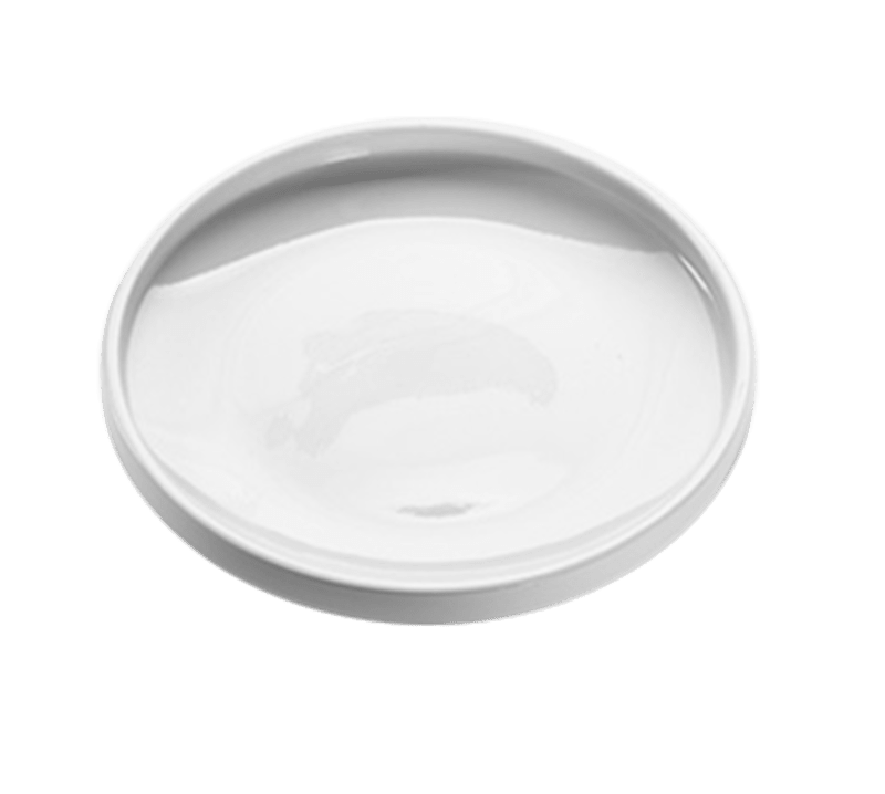 American Metalcraft PSPL8 8" Round White Porcelain Plate