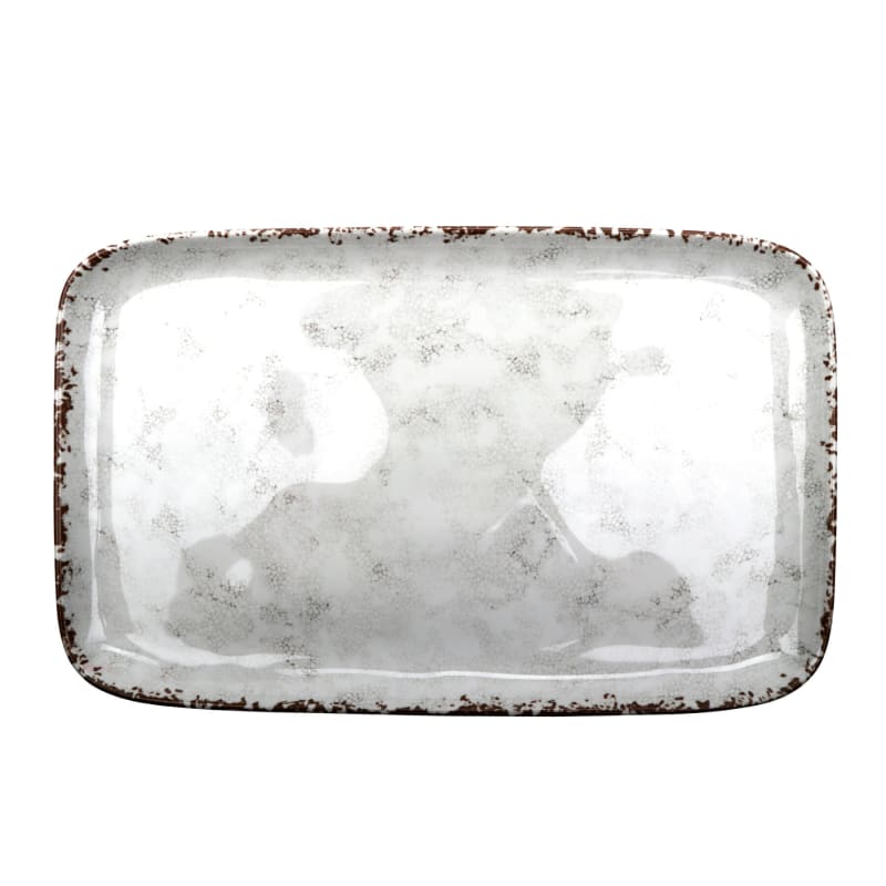 G.E.T. CS-1814-FM French Mill 18" x 11" Rectangular French Mill Melamine Tray