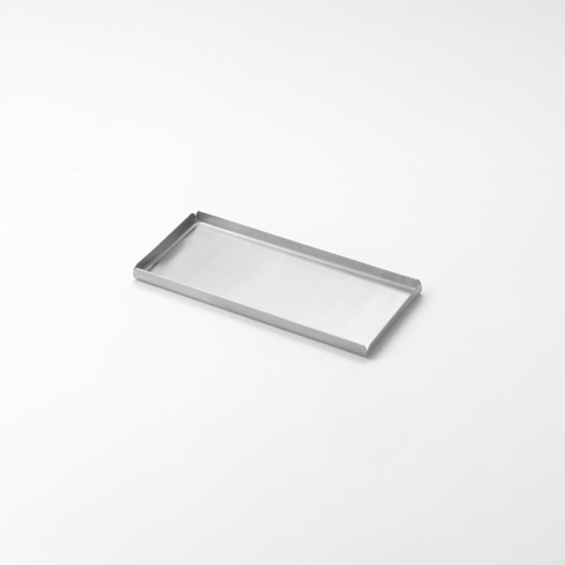 American Metalcraft ST12 12" x 8-1/4" Satin Stainless Steel Serving Tray