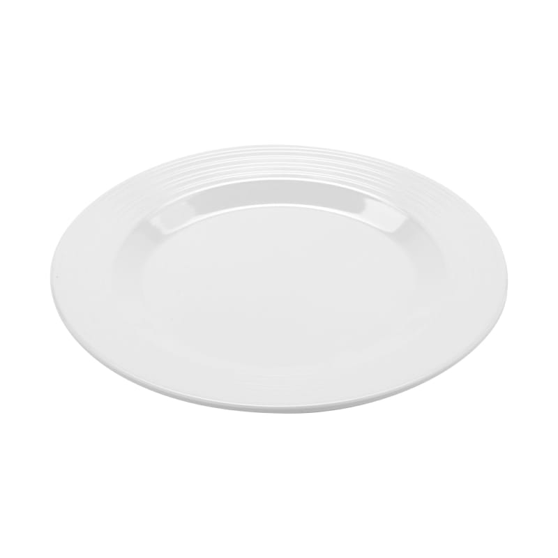 G.E.T. Enterprises PT-10-MN-W Minski 10-1/2" Round White Melamine Plate