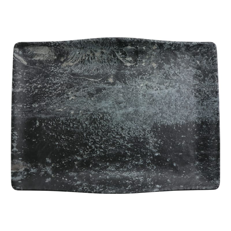 G.E.T. Enterprises RFS403 Cheforward Endure 19.6" Rectangle Weathered Pewter Melamine Platter
