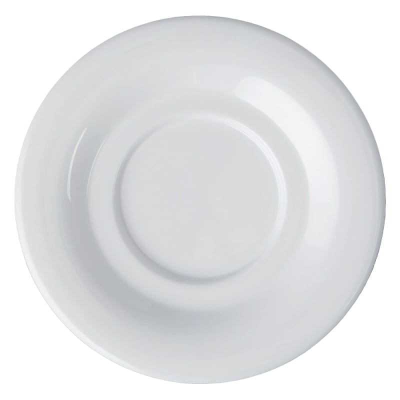 G.E.T. Enterprises SU-3-DW Diamond White 5-1/2" Round White Melamine Saucer