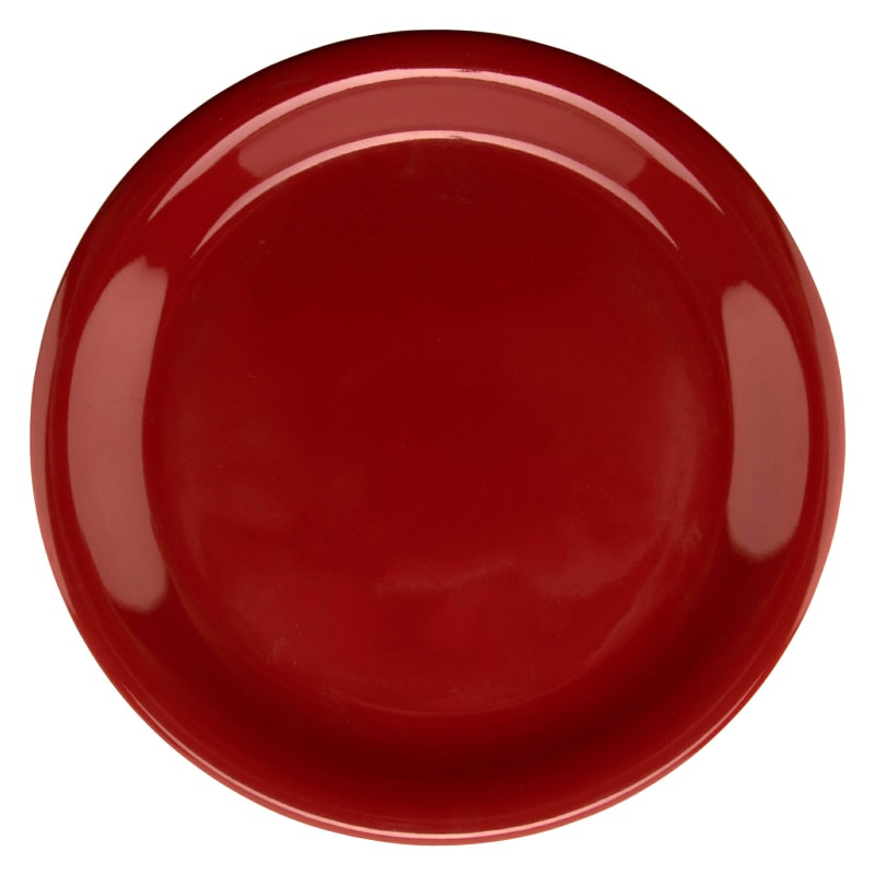 G.E.T. Enterprises NP-6-CR Diamond Harvest 6-9/16" Round Cranberry Melamine Plate